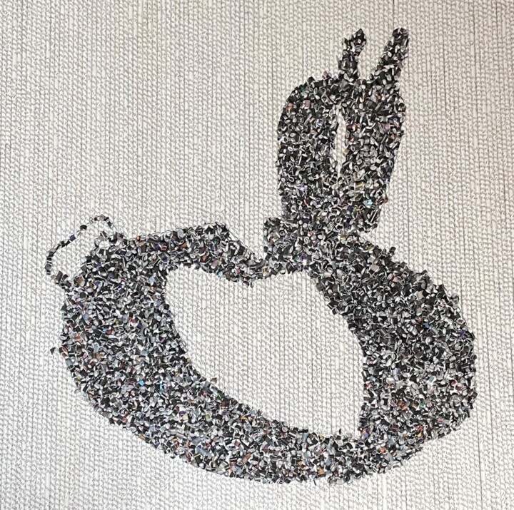 拼贴 标题为“"Rocking Horse for…” 由Dennis Mollemans, 原创艺术品, 拼贴