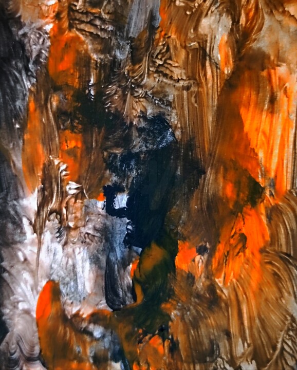 Painting titled "Altego's Furious Fi…" by Milto Sideris, Original Artwork, Acrylic