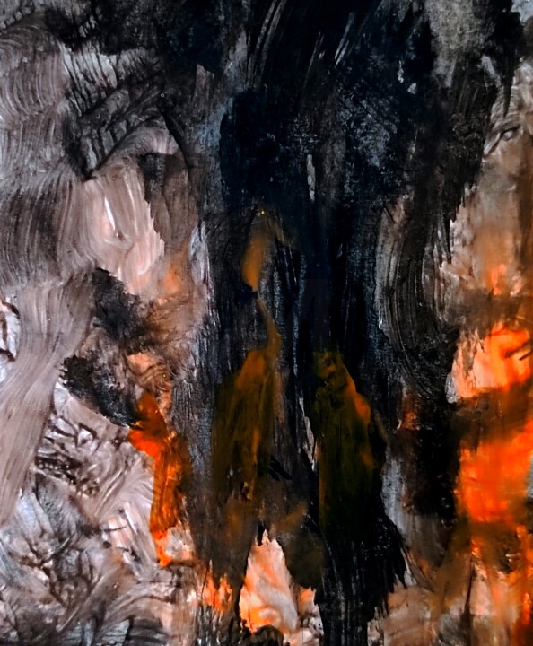 Painting titled "Altego's Furious Fi…" by Milto Sideris, Original Artwork, Acrylic