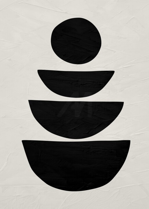 Arts numériques intitulée "ORGANIC ABSTRACT AR…" par Uillian Rius, Œuvre d'art originale, Collage numérique