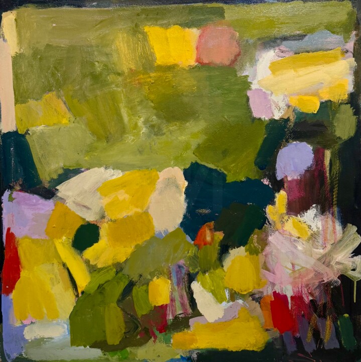 绘画 标题为“Green landscape” 由Diana Krinninger, 原创艺术品, 丙烯