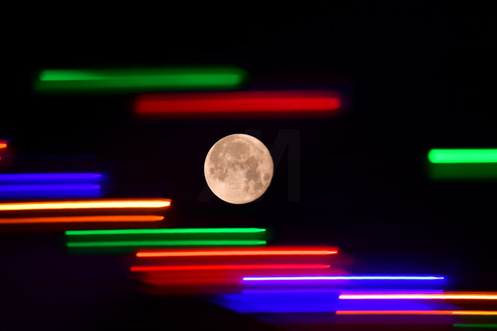 Photographie intitulée "Lunar Score" par Jana Call Me J, Œuvre d'art originale, Photographie non manipulée