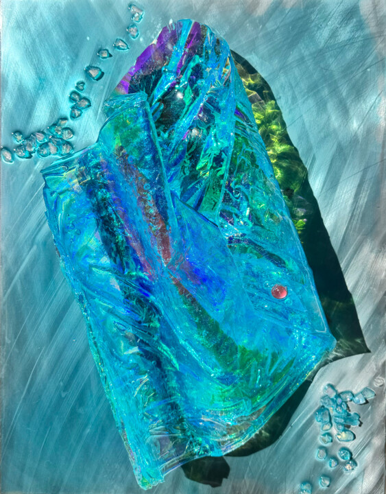 Painting titled "Whitsundays Blues 1…" by Marie Antuanelle, Original Artwork, Acrylic