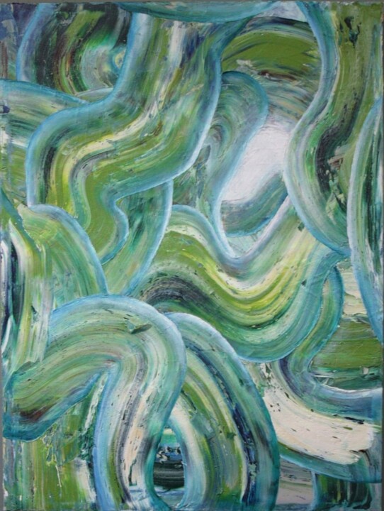 Peinture intitulée "Flora" par Giuseppe Pastore, Œuvre d'art originale, Huile