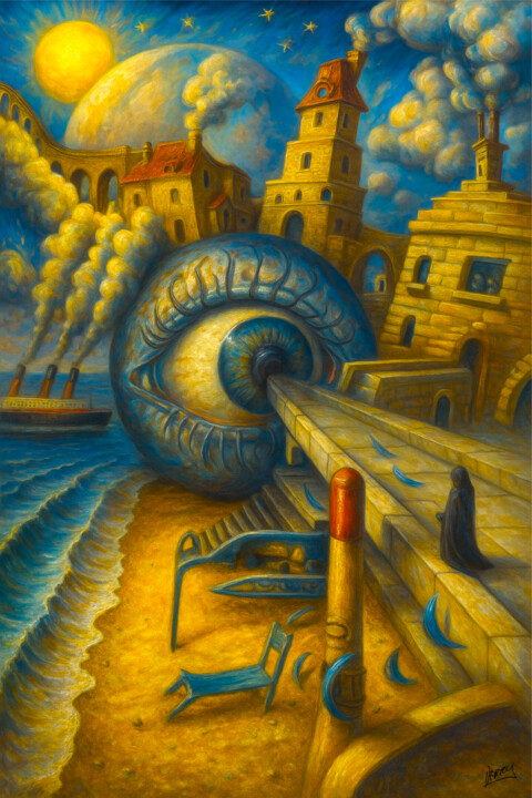 "On The Beach 2018 V…" başlıklı Tablo Spencer John Derry tarafından, Orijinal sanat, AI tarafından oluşturulan görüntü