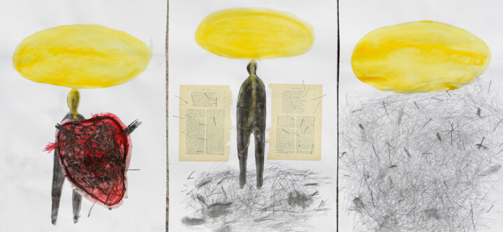 Pintura intitulada ""Paradiso, canto 4"" por Giulio Benatti, Obras de arte originais, Acrílico