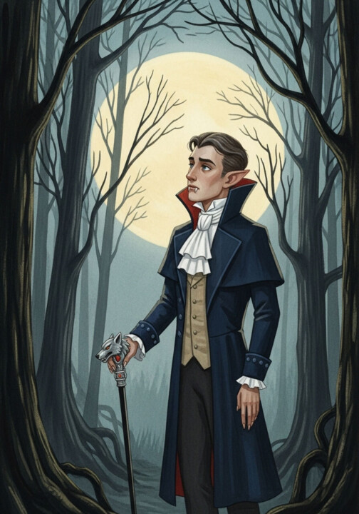 "Le vampire 1" başlıklı Dijital Sanat José Espiguinha tarafından, Orijinal sanat, Dijital Resim