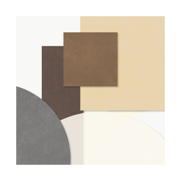 Digital Arts titled "Nude Shades Geometr…" by V'Nian Purks, Original Artwork, Digital Painting