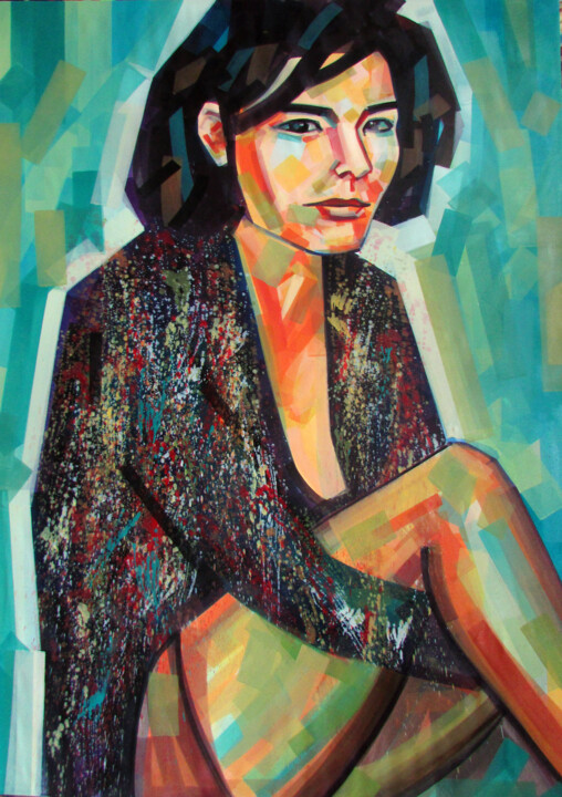 Malarstwo zatytułowany „MissLand” autorstwa Piotr Kachny, Oryginalna praca, Olej