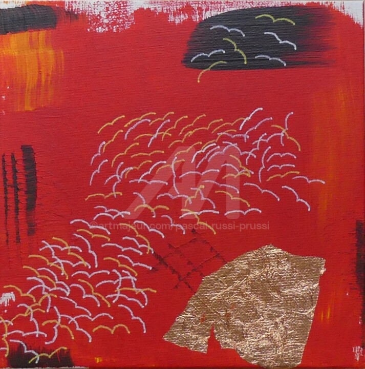 Malarstwo zatytułowany „2* L'envol ou migra…” autorstwa Pascal Russi (PRussi), Oryginalna praca, Akryl