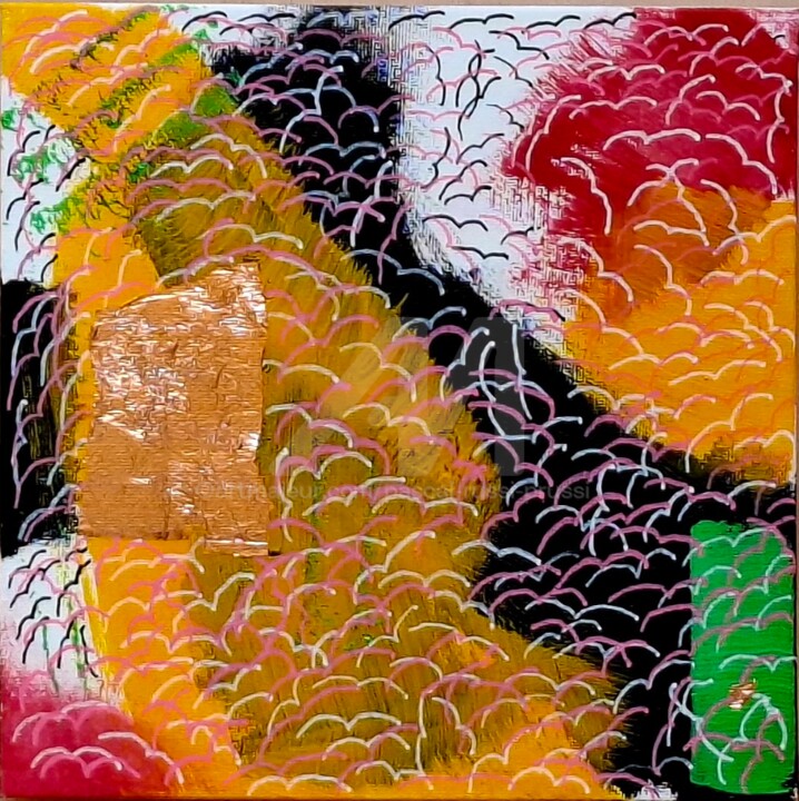 Malarstwo zatytułowany „3. L'envol” autorstwa Pascal Russi (PRussi), Oryginalna praca, Akryl