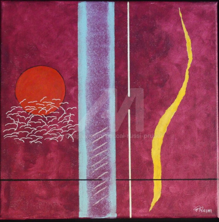 Malarstwo zatytułowany „7. L'envol ou migra…” autorstwa Pascal Russi (PRussi), Oryginalna praca, Akryl