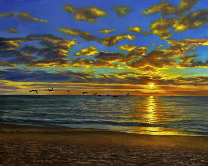 Painting titled "Современная картина…" by Evgenia Duvakina, Original Artwork, Oil