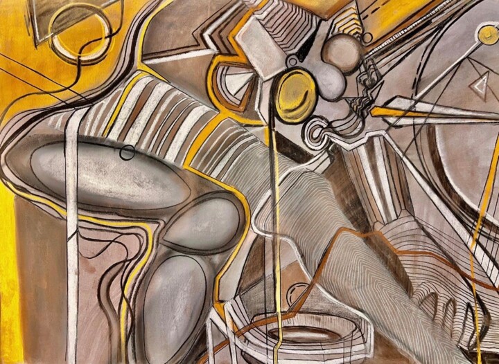 Malarstwo zatytułowany „Untitled 8” autorstwa Hosna Eliasi, Oryginalna praca, Węgiel drzewny