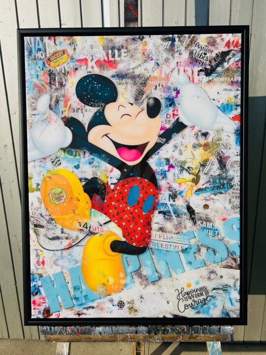 Obra presentada enmarcada