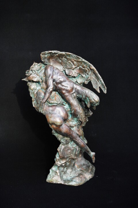 Γλυπτική με τίτλο "Trasmigrazione onir…" από Aldo Falchi, Αυθεντικά έργα τέχνης, Μπρούντζος