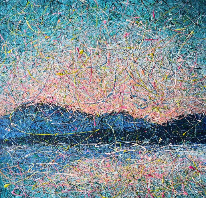 Malerei mit dem Titel "The Beauty of Becom…" von Nadiia Antoniuk, Original-Kunstwerk, Acryl