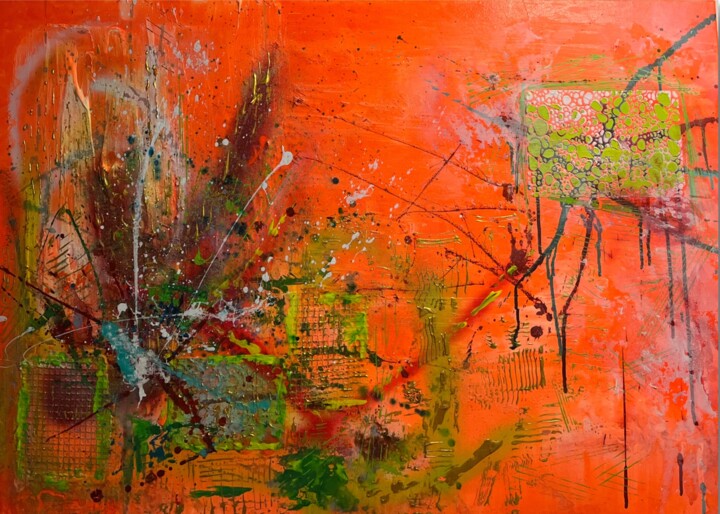 "Controlled Chaos" başlıklı Tablo Nataliia Mcmillian tarafından, Orijinal sanat, Akrilik