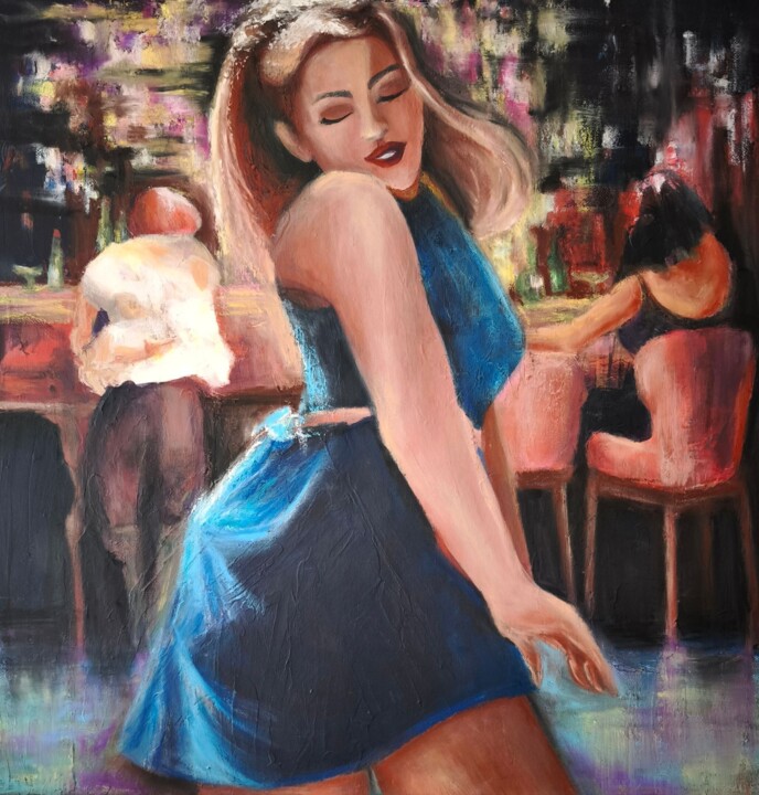 绘画 标题为“Vibrant Night Dance…” 由Elena Gotovtseva, 原创艺术品, 丙烯