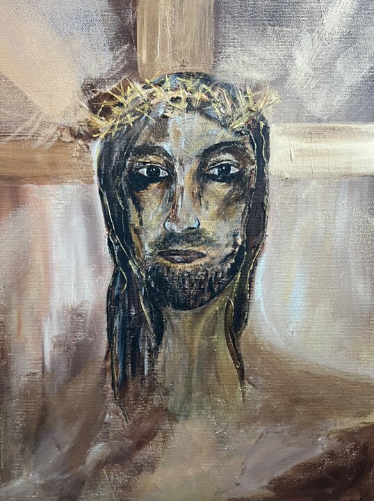 "Isus" başlıklı Tablo Vanja Zanze tarafından, Orijinal sanat, Akrilik