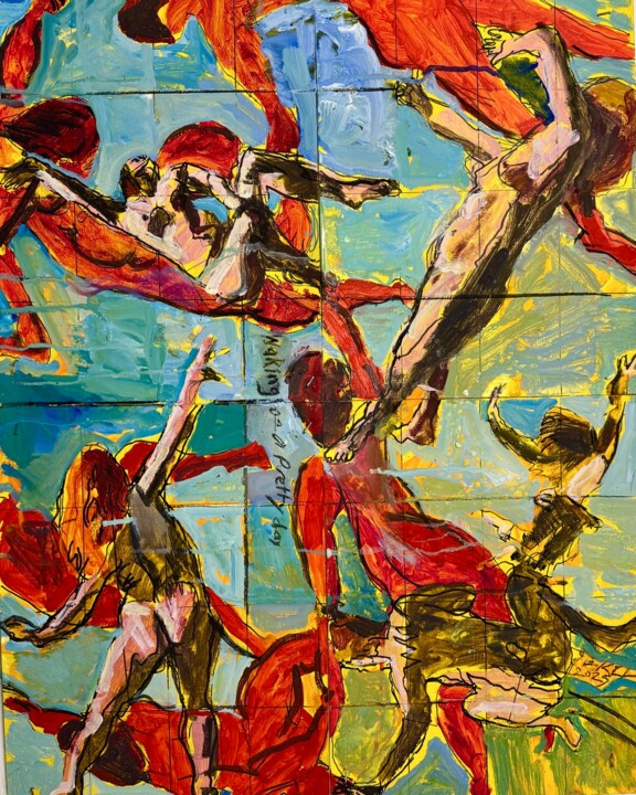 Картина под названием "Waking on a Pretty…" - Darren Jekel, Подлинное произведение искусства, Гуашь