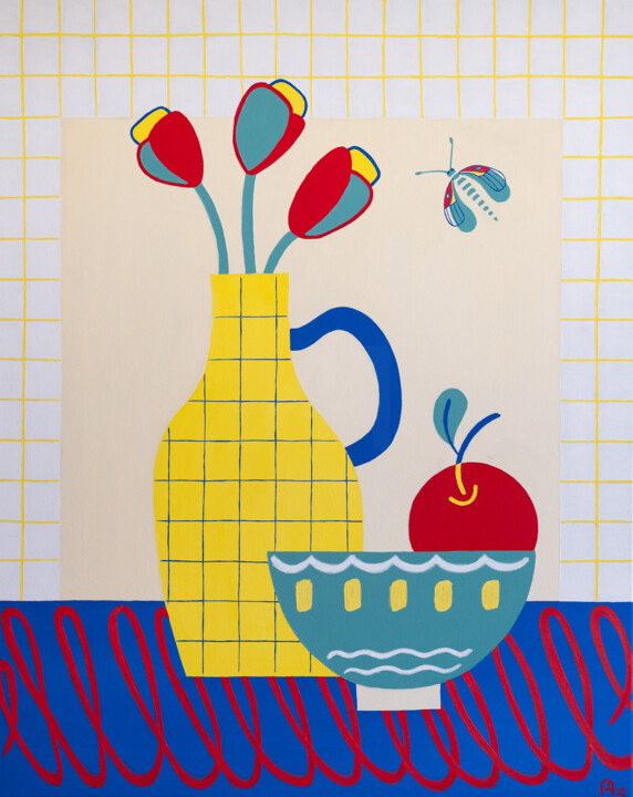 Картина под названием "Invisible Hero. Pol…" - Apollinaria Manko, Подлинное произведение искусства, Масло