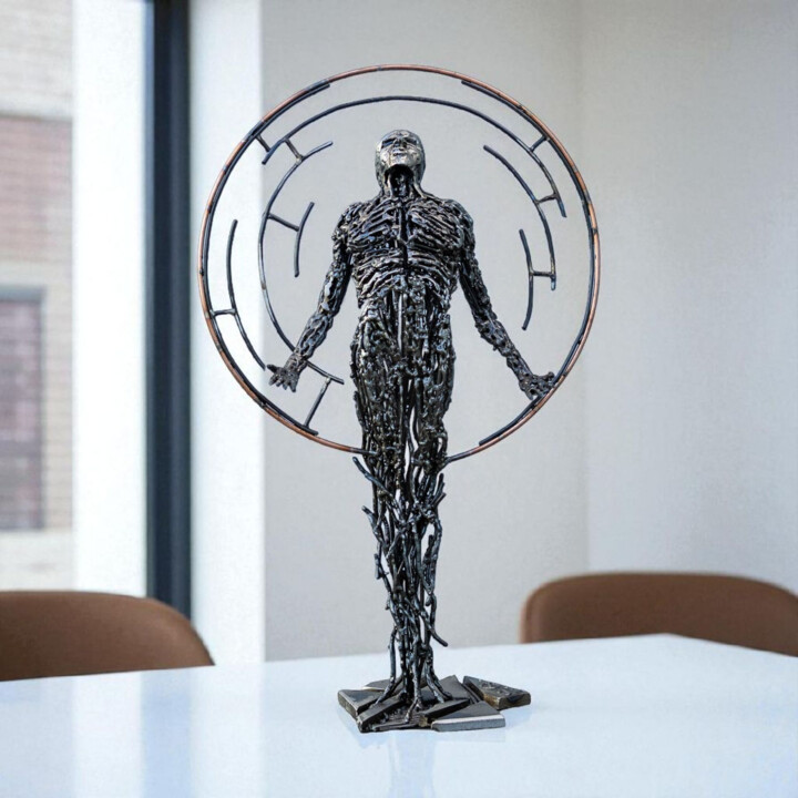 Scultura intitolato "Risonanza - Metal s…" da Manuel Quaresima, Opera d'arte originale, Metalli