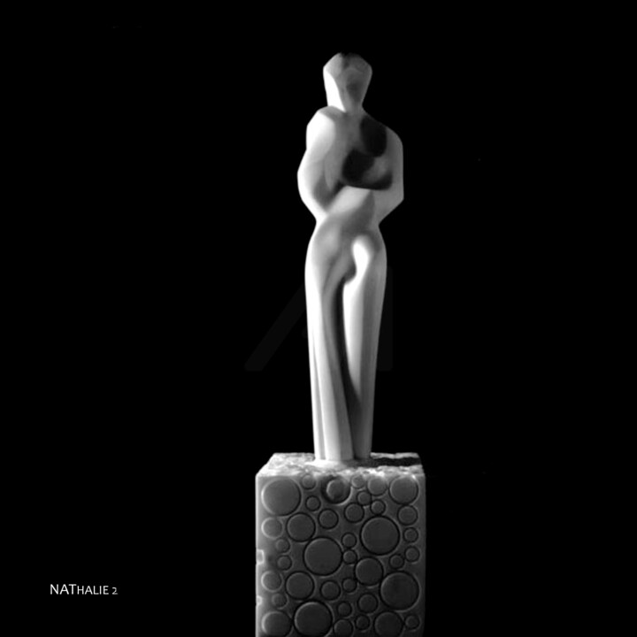 Γλυπτική με τίτλο "NATHALIE DUE" από Roberto Tagliazucchi, Αυθεντικά έργα τέχνης, Πέτρα