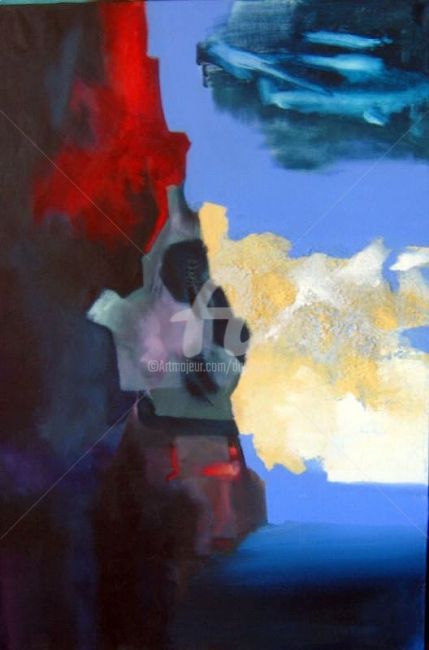 Peinture intitulée "signe" par Noëlle Dauby, Œuvre d'art originale