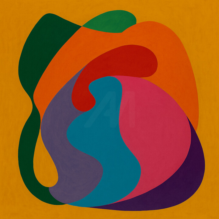 "Énergie Chromatique…" başlıklı Dijital Sanat Yahya Ahssaini tarafından, Orijinal sanat, Dijital Resim