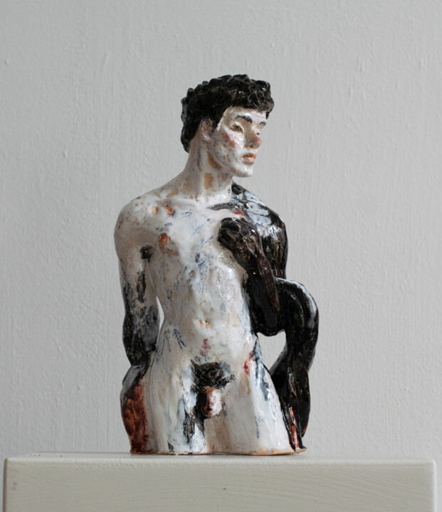 Скульптура под названием "When Darkness Touch…" - Sergey Sovkov, Подлинное произведение искусства, Керамика