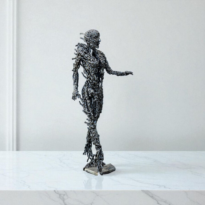 "Kinesis" başlıklı Heykel Manuel Quaresima tarafından, Orijinal sanat, Metaller
