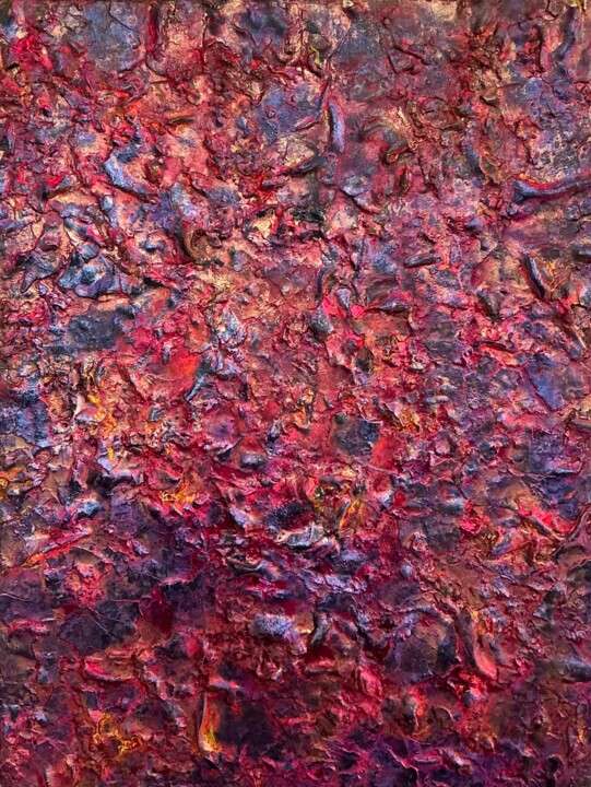 "Flüstern im Purpur" başlıklı Tablo Magdalena Oppelt tarafından, Orijinal sanat, Akrilik