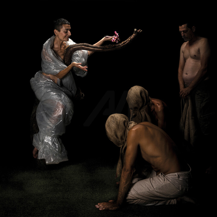 Fotografía titulada "Crisalide di perdono" por Fabrizio Sgró, Obra de arte original, Fotografía digital Montado en Otro pane…