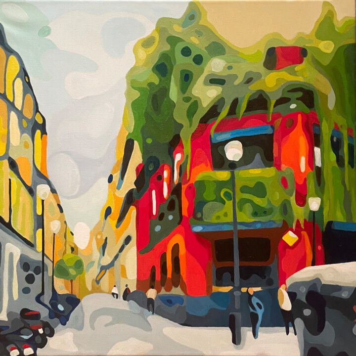 Peinture intitulée "Cava Alta" par Román Manrique De Lara, Œuvre d'art originale, Huile