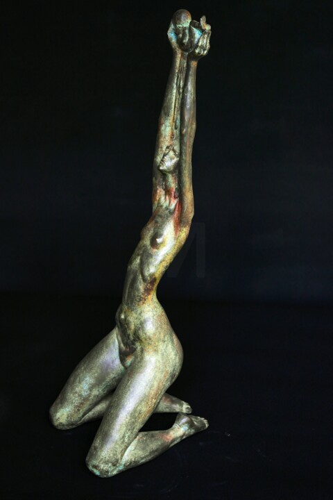 Γλυπτική με τίτλο "La Natura - Nature" από Aldo Falchi, Αυθεντικά έργα τέχνης, Μπρούντζος