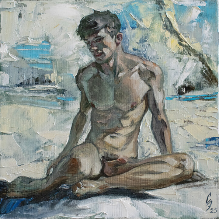 Картина под названием "On the Edge of Refl…" - Sergey Sovkov, Подлинное произведение искусства, Масло