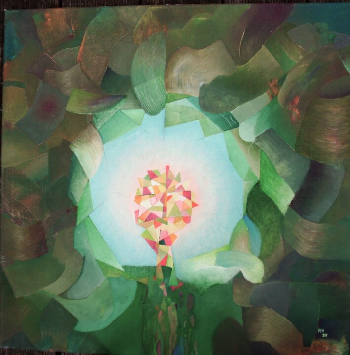 "the diamond in the…" başlıklı Tablo Reiner Makarowski tarafından, Orijinal sanat, Petrol