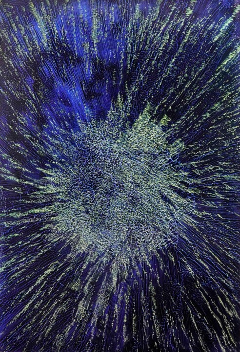 绘画 标题为“Tafelbild 3453” 由Volker W. Hamann, 原创艺术品, 颜料 安装在木板上