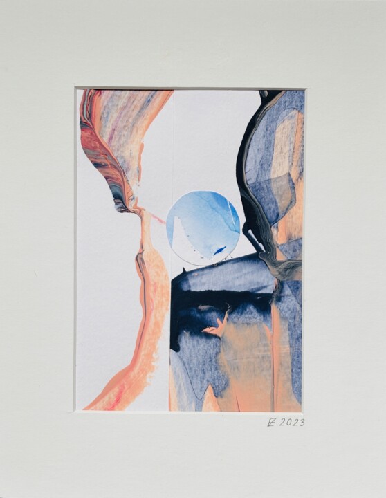 Painting titled "Dialogue of Blue sp…" by Evgeniya Zolotareva, Original Artwork, Acrylic