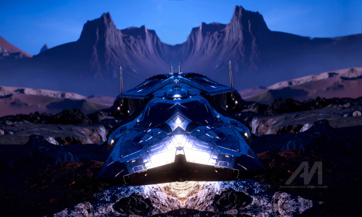 "Burnt-out 88" başlıklı Dijital Sanat Dejan Vucelic (Merle) tarafından, Orijinal sanat, AI tarafından oluşturulan görüntü