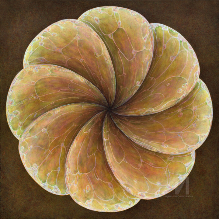 Pintura intitulada "Colour Vision No.3" por Jason Zahra, Obras de arte originais, Acrílico Montado em Armação em madeira