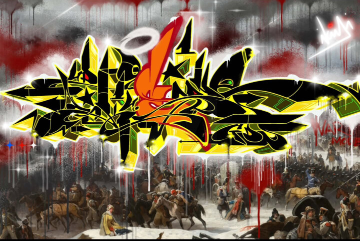 Malarstwo zatytułowany „Berezina: Acto de H…” autorstwa Alex Kepler, Oryginalna praca, Akryl