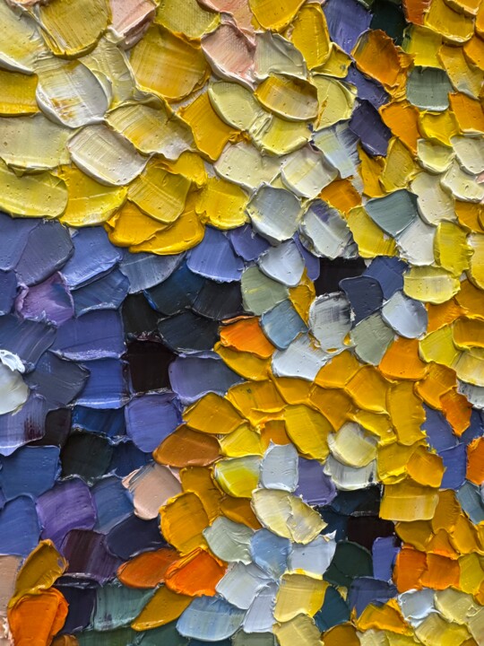 Peinture intitulée "Sunlight Garden" par Anastasiia Krykun, Œuvre d'art originale, Huile Monté sur Châssis en bois