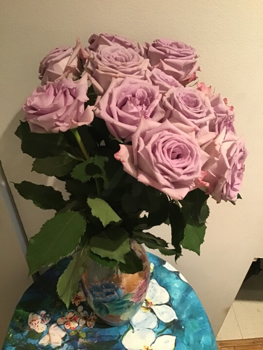 "Bouquet de roses li…" başlıklı Fotoğraf Vèridiana tarafından, Orijinal sanat, Dijital Resim