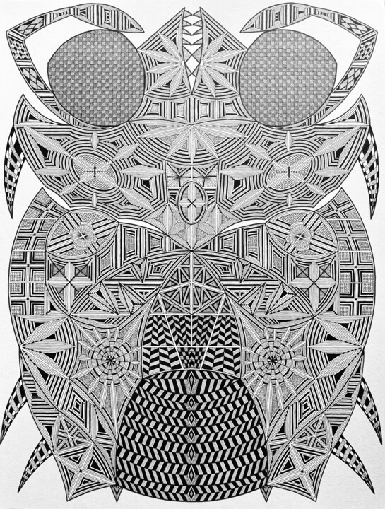 Zeichnungen mit dem Titel "phw-274" von Philippe Wittner, Original-Kunstwerk, Tinte