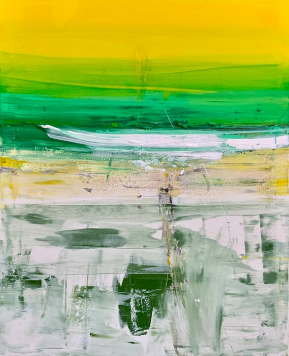 Pintura intitulada "Laguna 20" por Alberto Saka, Obras de arte originais, Acrílico