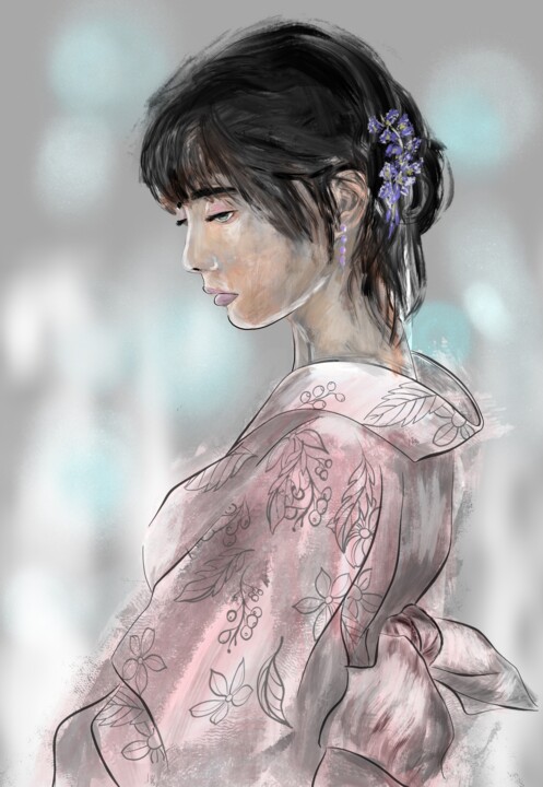 "Verano en nagoya" başlıklı Dijital Sanat Joseph Abalos tarafından, Orijinal sanat, Dijital Resim