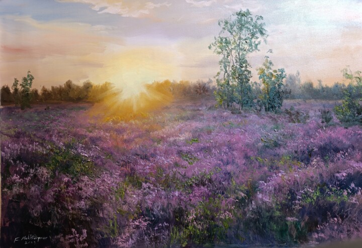 绘画 标题为“Spring Dawn” 由Faramarz Mokhtarpour, 原创艺术品, 油