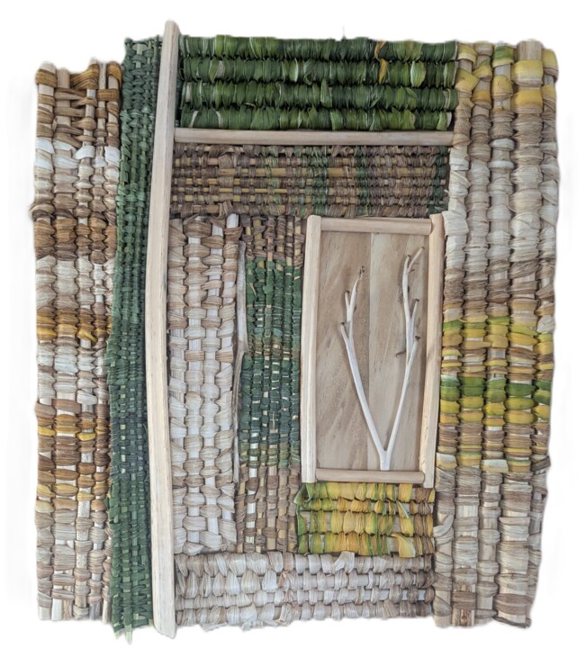 Collages intitulée "Le passage du temps" par Sophie Manseau, Œuvre d'art originale, Collages Monté sur Autre panneau rigide